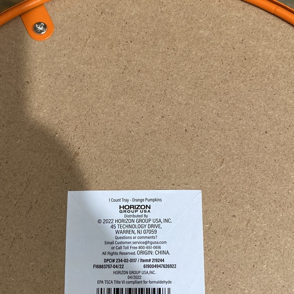 NWT 2022 Target BP Orange Pumpkin Tray - Picture 3 of 5